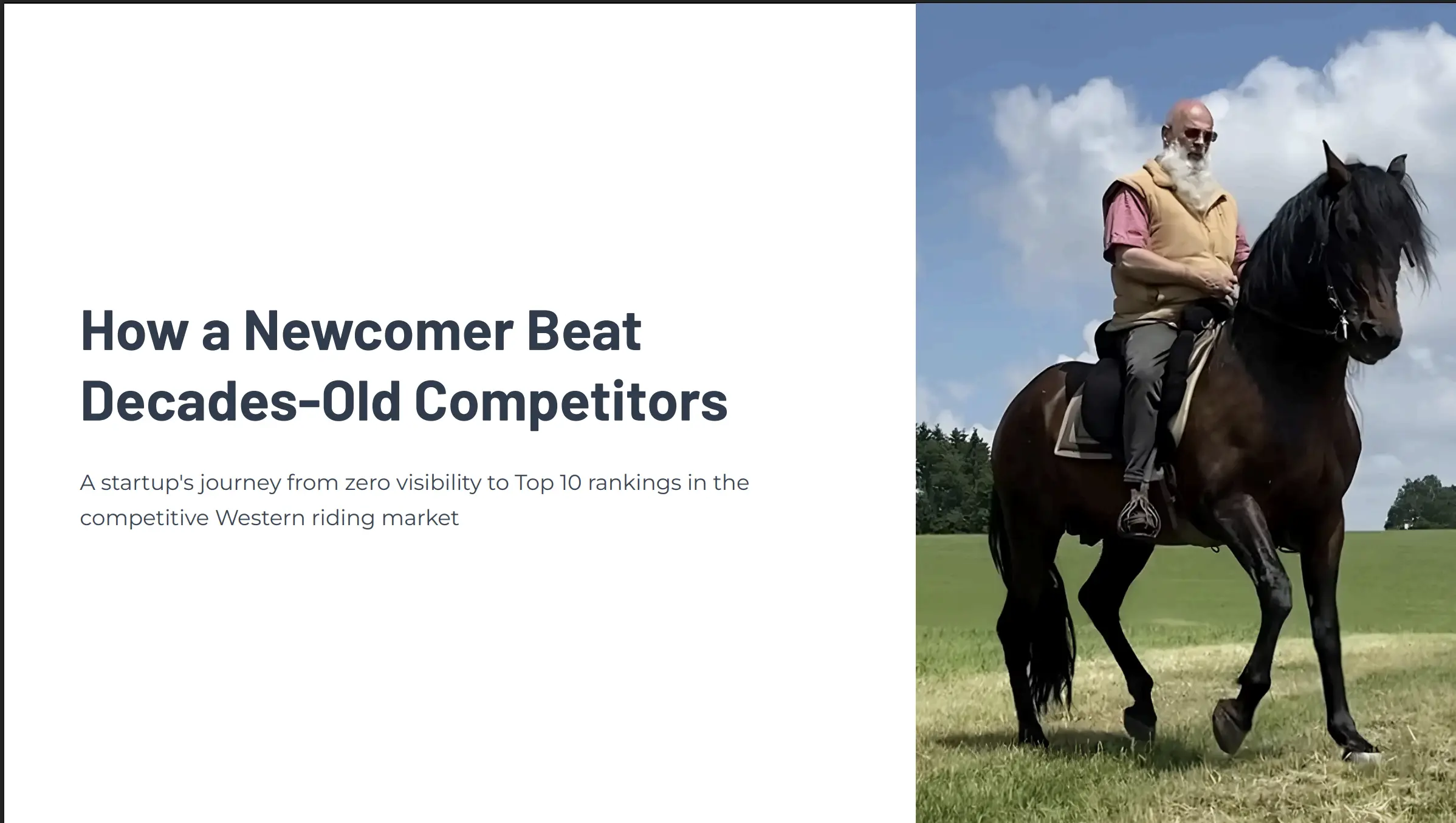 New brand competing with established players